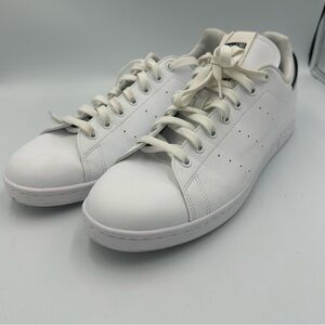 Adidas Stan Smiths “Parley for the Oceans” Collab Classic White Lace-Up Sneakers
